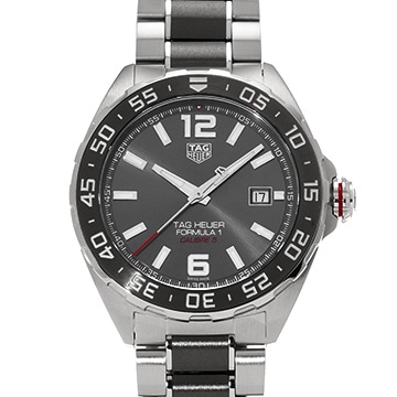 タグ ホイヤー フォーミュラ1 キャリバー5 WAZ2011.BA0843 グレー メンズ 時計 【中古】【wristwatch】