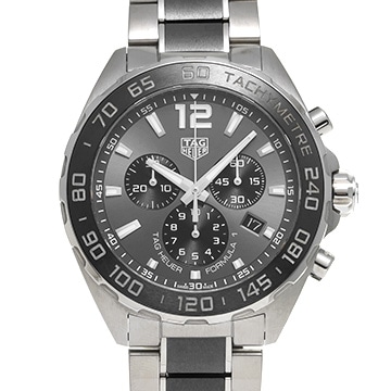 タグ ホイヤー フォーミュラ1 クォーツ クロノグラフ CAZ1011.BA0843 グレー/ブラック メンズ 時計 【中古】【wristwatch】