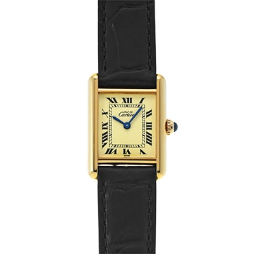 カルティエ マストタンク SM W1003153 アイボリー レディース 時計 【中古】【wristwatch】