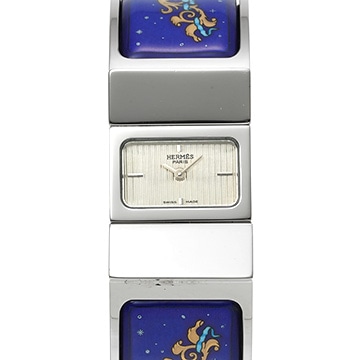 エルメス ロケ L01.210 シルバー レディース 時計 【中古】【wristwatch】