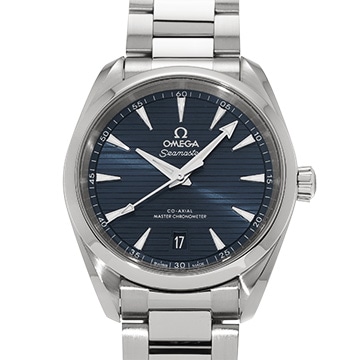 オメガ シーマスター アクアテラ コーアクシャル マスタークロノメーター 220.10.38.20.03.001 ブルー メンズ 時計 【中古】【wristwatch】