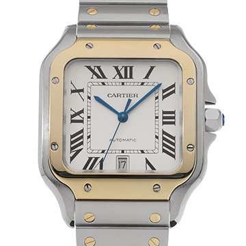 カルティエ サントス ドゥ カルティエ LM W2SA0006 シルバー メンズ 時計 【中古】【wristwatch】