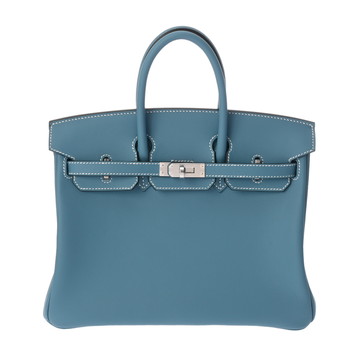 エルメス バーキン 25 ニューブルージーン ヴォースイフト レディース バッグ 【未使用】【bag】