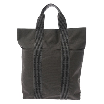 エルメス エールライン カバス グレー キャンバス ユニセックス バッグ 【中古】【bag】