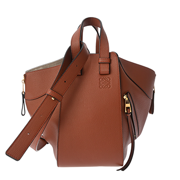 ロエベ ハンモックバッグ スモール ブラウン A538S35X518 カーフ レディース バッグ 【中古】【bag】