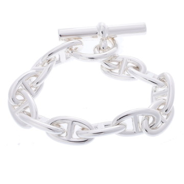 エルメス シェーヌダンクル GM 12コマ シルバー シルバー925 ユニセックス ジュエリー 【中古】【jewelry】