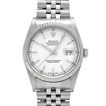 ロレックス デイトジャスト 16234 ホワイト メンズ 時計 【中古】【wristwatch】