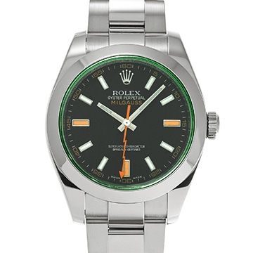 ロレックス ミルガウス 116400GV ブラック メンズ 時計 【中古】【wristwatch】