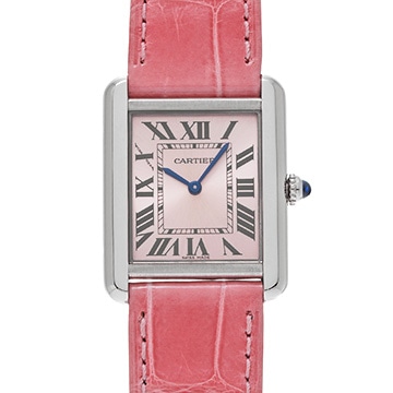 カルティエ タンク ソロ SM W5200000 ピンク レディース 時計 【中古】【wristwatch】