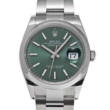 ロレックス デイトジャスト 36 126200 ミントグリーン メンズ 時計 【中古】【wristwatch】