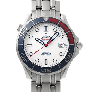 オメガ シーマスター ダイバー300 コーアクシャル 007 コマンダーウォッチ 212.32.41.20.04.001 ホワイト メンズ 時計 【中古】【wristwatch】