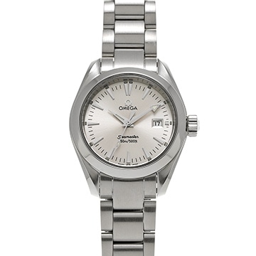 オメガ シーマスター アクアテラ クォーツ 2577.30 シルバー レディース 時計 【中古】【wristwatch】