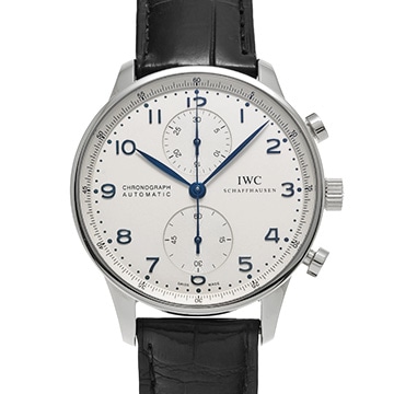 IWC ポルトギーゼ クロノグラフ IW371446 シルバー メンズ 時計 【中古】【wristwatch】