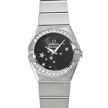 オメガ コンステレーション クォーツ 123.15.24.60.01.001 ブラック レディース 時計 【中古】【wristwatch】