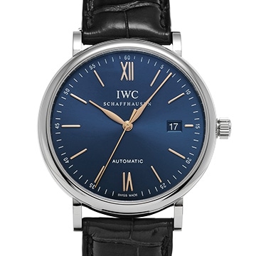 IWC ポートフィノ オートマティック IW356523 ブルー メンズ 時計 【中古】【wristwatch】