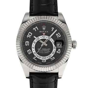 ロレックス スカイドゥエラー 326139 ブラック メンズ 時計 【中古】【wristwatch】