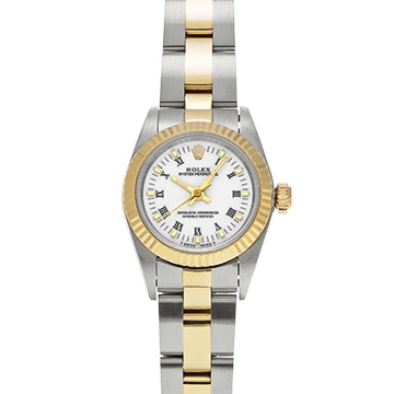 ロレックス オイスターパーペチュアル 67193 ホワイト レディース 時計 【中古】【wristwatch】