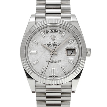 ロレックス デイデイト 40 228236 メテオライト/バケットダイヤ メンズ 時計 【中古】【wristwatch】