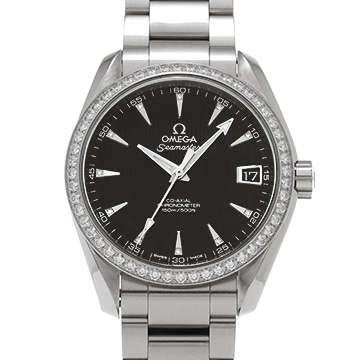 オメガ シーマスター アクアテラ 150M 231.15.39.21.51.001 ブラック/ダイヤモンド レディース 時計 【中古】【wristwatch】