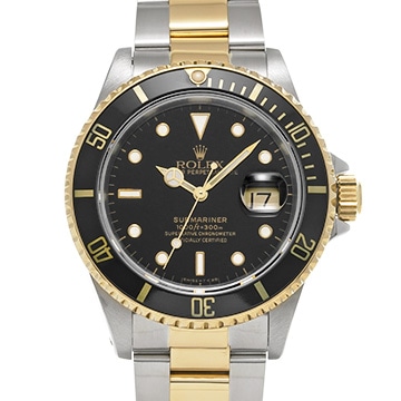 ロレックス サブマリーナ デイト 16613 ブラック メンズ 時計 【中古】【wristwatch】