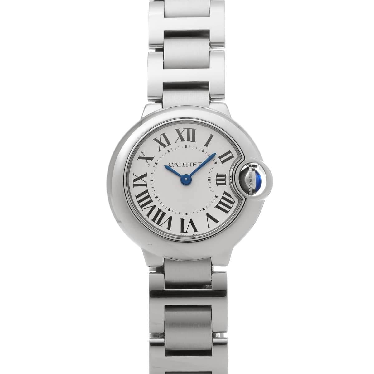 カルティエ バロンブルー ドゥ カルティエ 28mm W69010Z4 シルバー レディース 時計 【中古】【wristwatch】