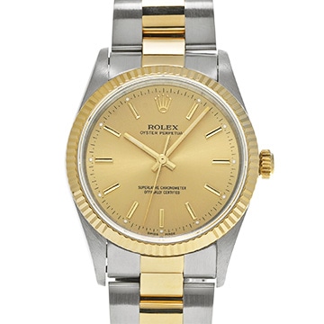 ロレックス オイスターパーペチュアル 14233 シャンパン メンズ 時計 【中古】【wristwatch】