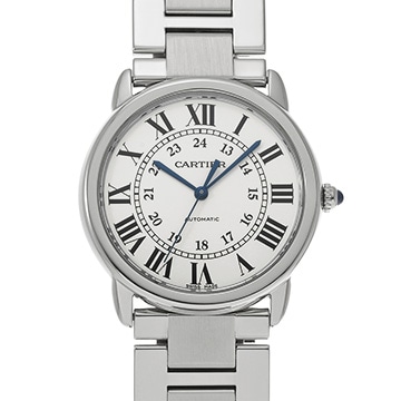カルティエ ロンドソロ ドゥ カルティエ 36mm WSRN0012 シルバー メンズ 時計 【中古】【wristwatch】