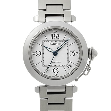 カルティエ パシャC W31074M7 ホワイト ユニセックス 時計 【中古】【wristwatch】