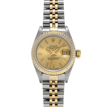 ロレックス デイトジャスト 69173 シャンパン レディース 時計 【中古】【wristwatch】