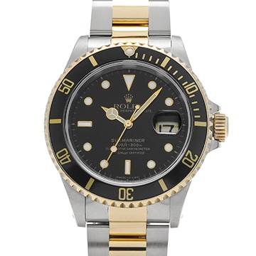ロレックス サブマリーナ デイト 16613 ブラック メンズ 時計 【中古】【wristwatch】