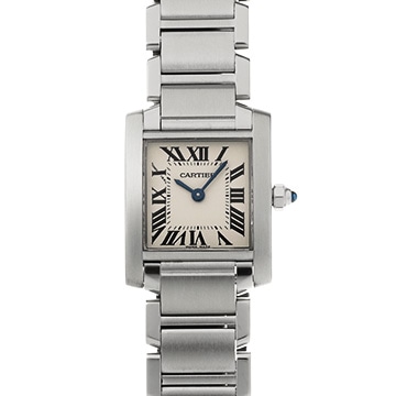 カルティエ タンクフランセーズ SM　 W51008Q3 シルバー レディース 時計 【中古】【wristwatch】