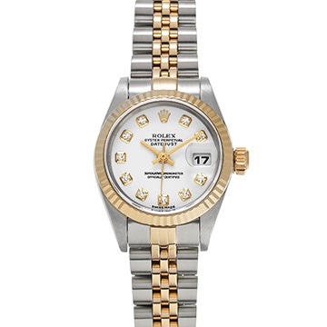 ロレックス デイトジャスト 79173G ホワイト/ダイヤモンド レディース 時計 【中古】【wristwatch】