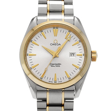 オメガ シーマスター アクアテラ 2317.30 シルバー メンズ 時計 【中古】【wristwatch】