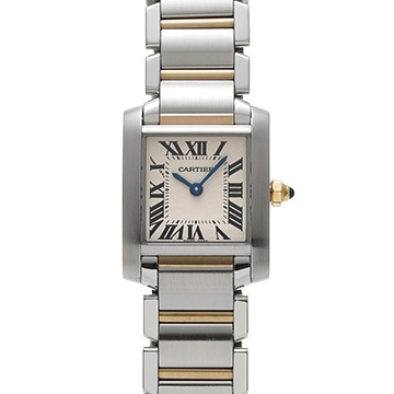 カルティエ タンク フランセーズ SM W51007Q4 シルバー レディース 時計 【中古】【wristwatch】