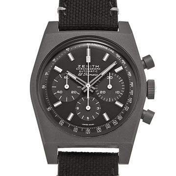 ゼニス クロノマスター リバイバル シャドウ エル・プリメロ 97.T384.4061/21.C822 ブラック/グレー メンズ 時計 【中古】【wristwatch】