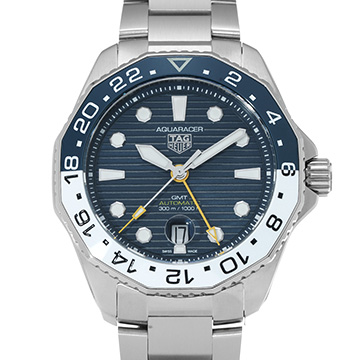タグ ホイヤー アクアレーサー プロフェッショナル 300 キャリバー7 GMT WBP2010.BA0632 ブルー メンズ 時計 【中古】【wristwatch】