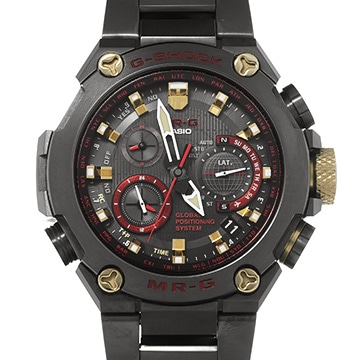 カシオ G-SHOCK MRG-G1000シリーズ 「赤備え」 MRG-G1000B-1A4JR ブラック メンズ 時計 【中古】【wristwatch】