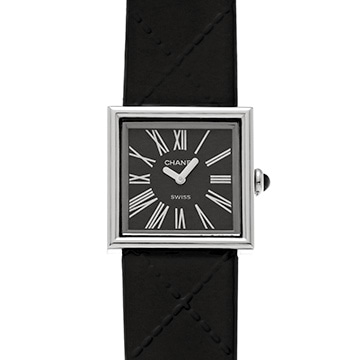 シャネル マドモアゼル H0525 ブラック レディース 時計 【中古】【wristwatch】