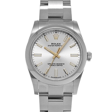 ロレックス オイスターパーペチュアル 34 124200 シルバー ユニセックス 時計 【中古】【wristwatch】