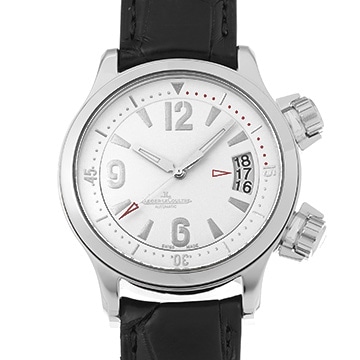 ジャガー ルクルト マスターコンプレッサー Q1728420 ホワイト メンズ 時計 【中古】【wristwatch】