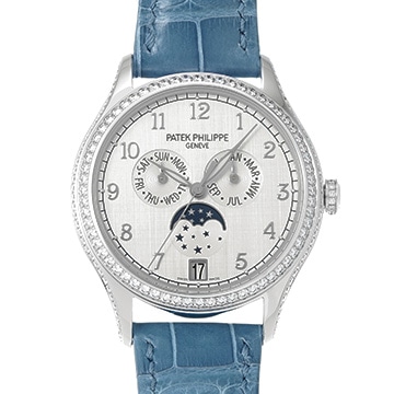 パテック フィリップ コンプリケーション アニュアルカレンダー ムーンフェイズ 4947G-010 シルバー メンズ 時計 【中古】【wristwatch】