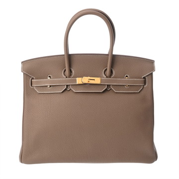 エルメス バーキン 35 エトゥープ トゴ ユニセックス バッグ 【中古】【bag】