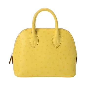 エルメス ボリード 1923 ミニ 2WAY ライム オーストリッチ レディース バッグ 【中古】【bag】