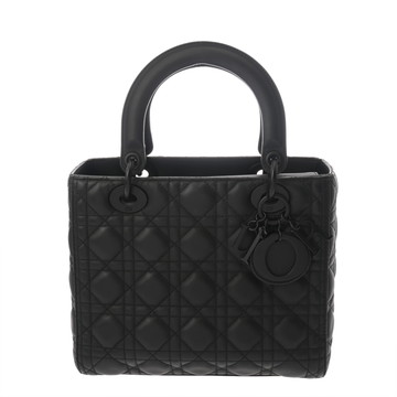 ディオール カナージュ LADY DIOR ミディアム 2WAY ブラック M0565OLOI_M989 ウルトラマットカーフスキン レディース バッグ 【中古】【bag】