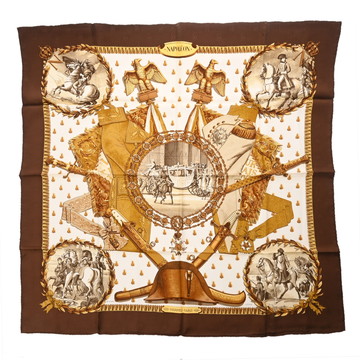 エルメス カレ90 NAPOLEON マルチカラー シルク100％ レディース 【中古】【other】