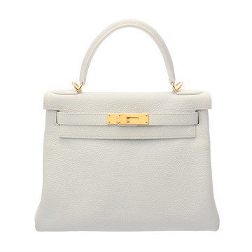 エルメス ケリー 28 内縫い ブロン トリヨンクレマンス レディース バッグ 【中古】【bag】