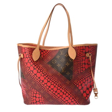 ルイ ヴィトン モノグラムウェーブ ネヴァーフル MM LV×草間彌生 ルージュ M40686 モノグラムキャンバス/PVCコーティングキャンバス レディース バッグ 【中古】【bag】