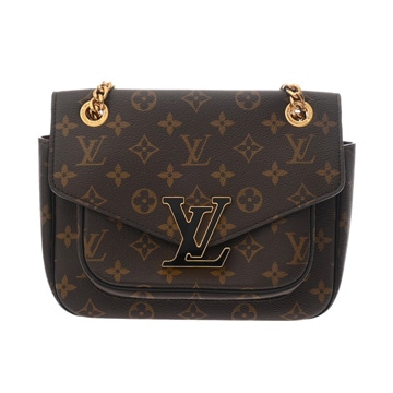 ルイ ヴィトン モノグラム パッシー ブラウン/ブラック M45592 モノグラムキャンバス レディース バッグ 【中古】【bag】