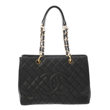 シャネル マトラッセ GST ブラック A50995 キャビアスキン レディース バッグ 【中古】【bag】