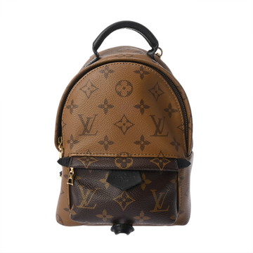 ルイ ヴィトン モノグラムリバース パームスプリングバックパックMINI 旧型 キャメル/ブラウン M44872 モノグラムキャンバス レディース バッグ 【中古】【bag】